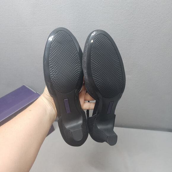 David Tate Fantastic Black Glitter Women's Mary Jane Size 10 M - Picture 5 of 8